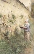 Carl Larsson The Old Wall painting